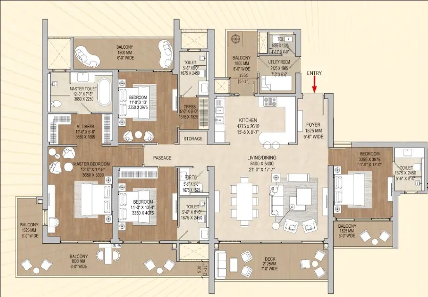 Signature Global Cloverdale SPR floor plan